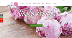 Desktop Screenshot of alaskapeonies.org